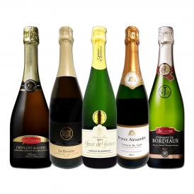  第5弾 ぜんぶクレマン clement フランス France の高級瓶内2次発酵の伝統製法 クレマン clement だけの至福なるスパークリング sparkling ワイン wine セット 