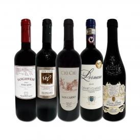  バラエティ豊かな個性を満喫 充実感たっぷりのイタリア Italy 赤ワイン wine 5本セット set 