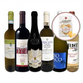  ショートパスタのおまけ付き バラエティ豊かなイタリア Italy ワイン wine 6本セット set 