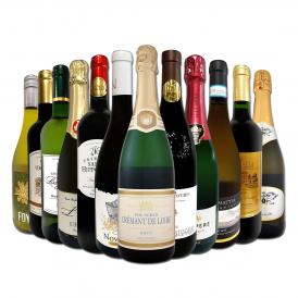  赤ワイン wine も 白ワイン wine も スパークリング sparkling ワイン wine も 当店オススメばかりを厳選したちょっといいワイン wine 12本セット set 
