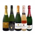 ぜんぶ瓶内2次発酵の伝統製法 ケタ違いの旨さ これぞ格上 高級スパークリング sparkling 5本セット set 