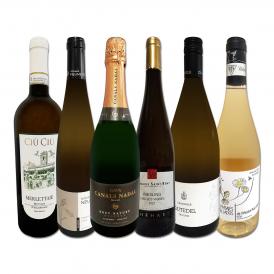  全部オーガニック認証付き 瓶内二次発酵カバ入り ヨーロッパ泡白ワイン wine 6本セット set 