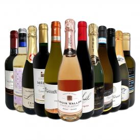  赤ワイン wine も 白ワイン wine も スパークリング sparkling ワイン wine も 当店オススメばかりを厳選したちょっといいワイン wine 12本セット set 
