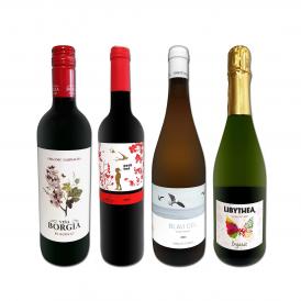  すべて有機認証付 オーガニックスペイン Spain ワイン wine 4本セット set 