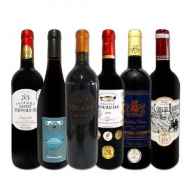  ラファージュの極旨＆8冠金賞 飲み応えタップリの 南仏&ボルドー bordeaux 赤6本セット set 