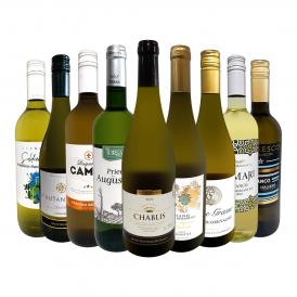  第58弾 シャブリ chablis 入り 1本あたり1,223円 税込 人気白ワイン wine 勢揃い 自信をもってお届けするお手頃価格で厳選辛口白ワイン wine 9本セット set 