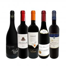  端数在庫一掃 高級贅沢なワイン wine ばかり赤5本セット set 