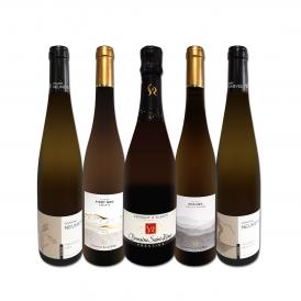  当店独自輸入 瓶内二次クレマン clement 入り オーガニック認証付・アルザスワイン wine 5本セット set 