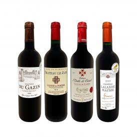 右岸のエレガンスを大満喫 厳選ボルドー bordeaux 4本セット set 