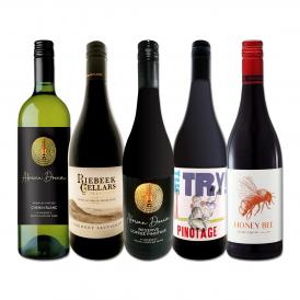  南アフリカ満喫セット set 世界でもっとも美しいワイン wine 産地と呼ばれる南アらしいワイン wine 5本セット set 