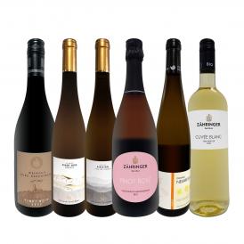  当店独自輸入 瓶内二次ロゼ rose スパーク入り オーガニック認証付・フランス France ・アルザス＆ドイツワイン wine 6本セット set 