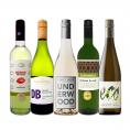  産地の個性が光るアロマたっぷりの白ワイン wine ５本セット set 