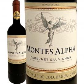 モンテス・アルファ・カベルネ・ソーヴィニョン 2022 チリ 赤ワイン wine 750ml フルボディ 辛口 Montesワイン wine 赤ワイン wine 赤 ギフト プレゼント 94点
