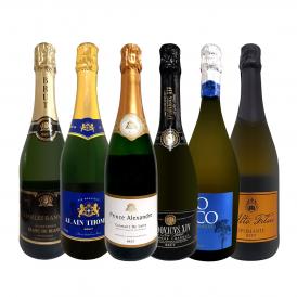  第219弾 ベスト・オブ・スパーク 当店厳選 高級クレマン clement も入った極旨泡ばかりの辛口スパークリング sparkling 6本セット set 