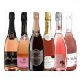  美しいピンク 映える フルーティ すべて辛口ロゼ rose スパークリング sparkling ワイン wine 6本セット set 