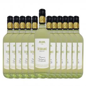  まとめ買い ミラーニ・トレッビアーノ・プーリア 2024 12本 白ワイン wine 750ml イタリア Italy 