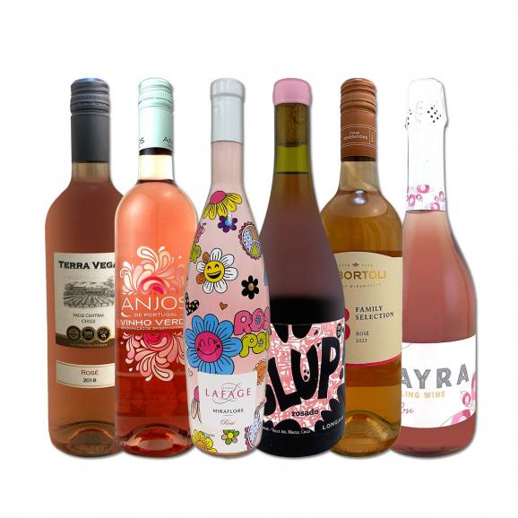  世界的にも大人気 お洒落な大人のためのロゼ rose ワイン wine 6本セット set 辛口 ロゼ rose スパークリング sparkling ロゼ rose 泡 ピノ・ノワール100% ピ 01