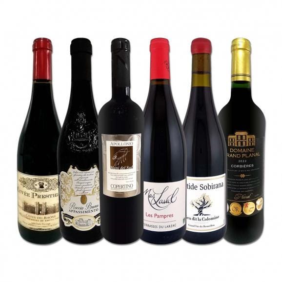  第58弾 濃厚赤ワイン wine 好き必見 大満足のフルボディ6本セット set 濃厚赤ワイン wine フルボディ 6本セット set 赤ワイン wine セット set 飲み応え アッ 01