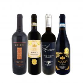  バローロ Barolo 入り 厳選イタリア Italy 赤ワイン wine 4本セット set 