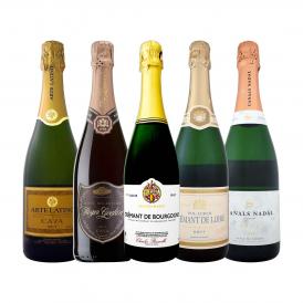  ぜんぶ瓶内2次発酵の伝統製法 ケタ違いの旨さ これぞ格上 高級スパークリング sparkling 5本セット set 