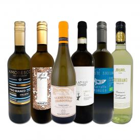  バラエティ豊かな個性を満喫 激旨イタリア Italy 白ワイン wine 6本セット set プーリア シチリア カタラット オーガニック アパッシメント パッセリーナ コル