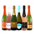 今日はどの泡にする?白・ロゼ rose ・オレンジのスパークリング sparkling ワイン wine 6本セット set