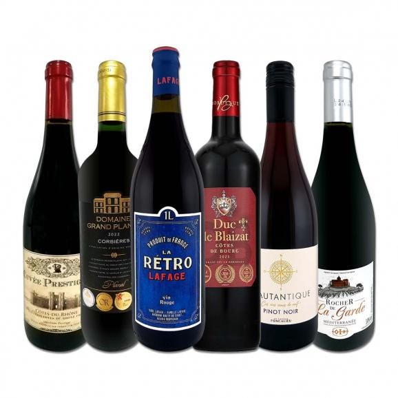  やっぱりフランス France ワイン wine が好き 厳選激旨赤ワイン wine 6本セット set 01