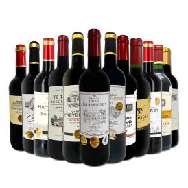  表示在庫数限り 3冠金賞入り 金賞受賞ワイン wine 三昧 ボルドー bordeaux 赤ワイン wine 12本セット set 