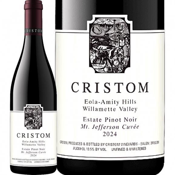 クリストム・マウント・ジェファーソン・キュベ・ピノ・ノワール・エステート 2024 アメリカ America 赤ワイン wine 750ml ミディアムボディ Cristom 96点01