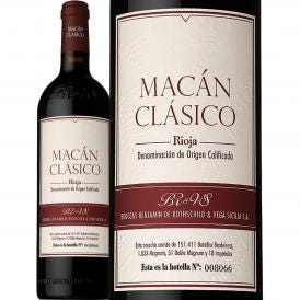 マカン・クラシコ 2022 正規輸入品 定温輸送 スペイン Spain 赤ワイン wine フルボディ 辛口 リオハ ロートシルト ロスチャイルド ベガシシリア パーカー parke