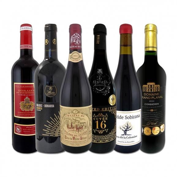 第59弾 濃厚赤ワイン wine 好き必見 大満足のフルボディ6本セット set 濃厚赤ワイン wine フルボディ 6本セット set 赤ワイン wine セット set 飲み応え01