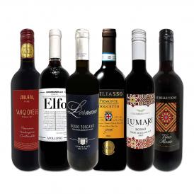  バラエティ豊かな個性を満喫 激旨イタリア Italy 赤ワイン wine 6本セット set 