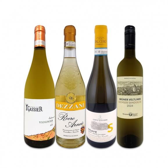  暑い季節にこそ飲みたい 気品ある味わいの 高貴な白ワイン wine 4本セット set 01