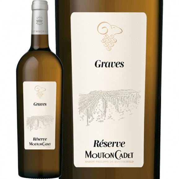 レゼルヴ・ムートン・カデ・グラーヴ・ブラン 2024 フランス France 白ワイン wine 750ml ミディアムボディ 辛口 セミヨン ソーヴィニヨン・ブラン ミュスカデ 01
