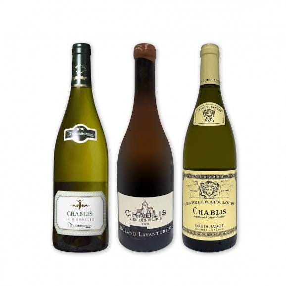  シャブリ chablis 3本セット set 圧倒的人気を誇る辛口白ワイン wine 筆頭 厳選シャブリ chablis が3本入った超お買い得辛口白ワイン wine シャブリ chablis  01