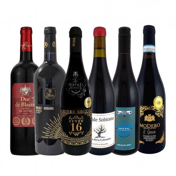 第20弾 圧倒的な充実感 格上贅沢な極旨赤ワイン wine 6本セット set 01