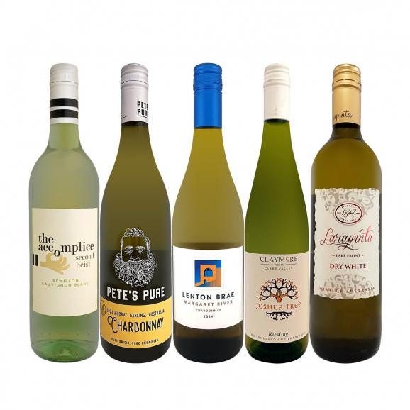  今オーストラリア Australia が熱い 品種違いも楽しめるオーストラリア Australia のお値打ち白ワイン wine 5本 マーガレット・リヴァー産 シャルドネ chardon01