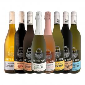 ダントツの成長率ナンバーワン 今話題のオーストラリア Australia 産ワイン wine ピーツ・ピュア に遂にスパークが登場 全種類制覇の8本セット set スパークリ
