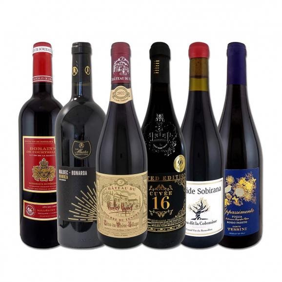  第60弾 濃厚赤ワイン wine 好き必見 大満足のフルボディ6本セット set 01