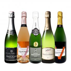  第23弾 ぜんぶクレマン clement フランス France の高級瓶内2次発酵の伝統製法 クレマン clement だけの至福なるスパークリング sparkling ワイン wine セット