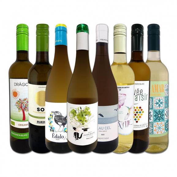  おうちタパスにピッタリ スペイン Spain 各地の白飲み比べ おうちバル白ワイン wine 8本セット set 01