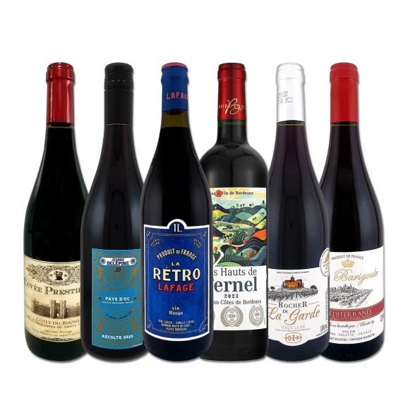  やっぱりフランス France ワイン wine が好き 厳選激旨赤ワイン wine 6本セット set 01