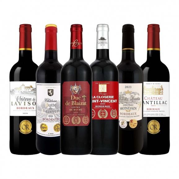  第299弾 全て金賞受賞 キング・オブ・金メダル 極旨ボルドー bordeaux 赤ワイン wine 6本セット set 01