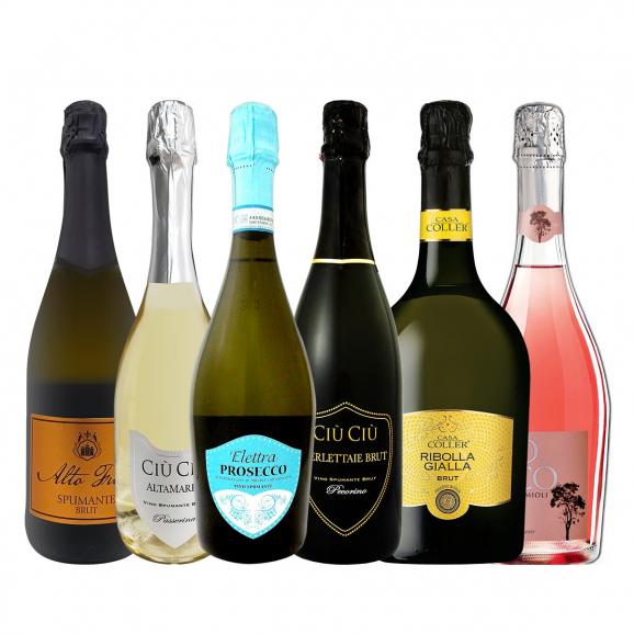 2000円以上もお得 イタリア Italy の泡を飲み尽くす 厳選スプマンテ6本セット set 01