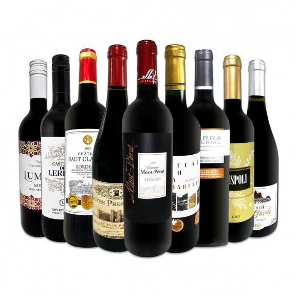 モン・ペラ入り 端数在庫一掃 赤ワイン wine 9本セット set 01