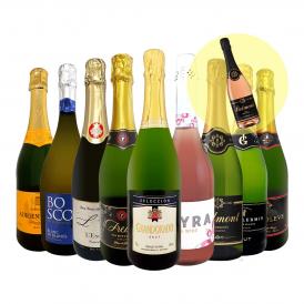  限定企画 1,298円 税込 相当を1本増量 辛口スパークリング sparkling ワイン wine セット set 9本+1本 増量特典 ロゼ rose 入り お買い得 家飲み パーティ 