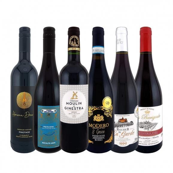  第56弾 当店 極 厳選 赤ワイン wine 好きならこのセット set 格別の美味しさ コク旨上質赤ワイン wine を存分に味わう贅沢赤ワイン wine 6本セット set 01