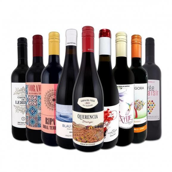 おうちタパスにピッタリ スペイン Spain 各地の赤飲み比べ おうちバル赤ワイン wine 9本セット set 01