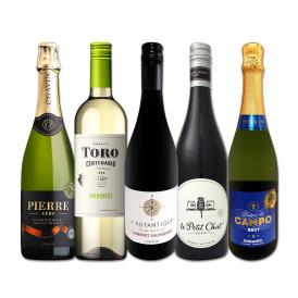  ワイン wine 好きにこそ試してほしい 厳選ワイン wine 4本＋本格ノンアル1本セット set 