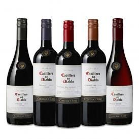 カッシェロ・デル・ディアブロ 赤ワイン wine 5本セット set チリ産 コンチャ・イ・トロ ブランド カベルネ・ソーヴィニヨン メルロー カルメネール シラ